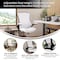 Flash Furniture Kelista Mid-Back White Mesh Ergonomic Drafting Chair with Adjustable Foot Ring and Flip-Up Arms BL-X-5M-D-WH-GG - alternate 8